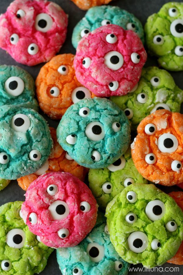 Gooey Monster Cookies and Monster Suckers