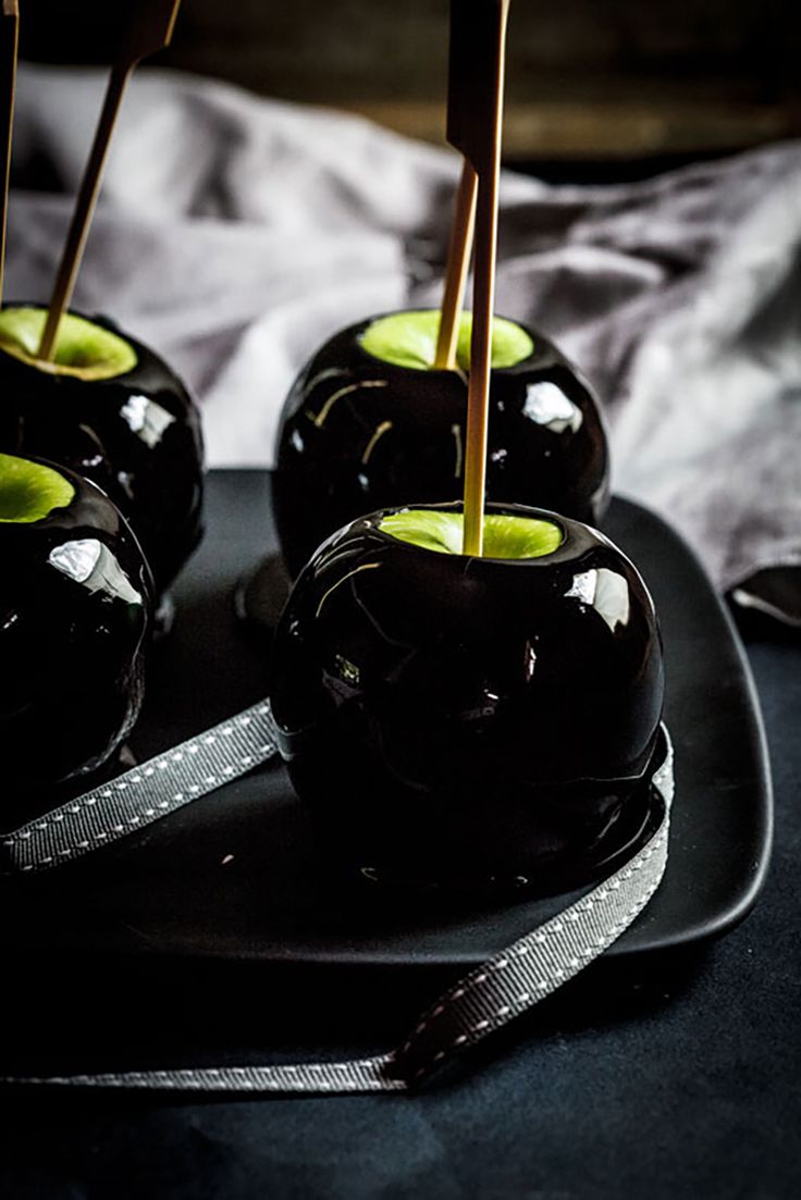 Poison Toffee Apples for Halloween