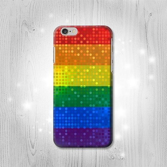 ETSY-Rainbow LGBT Pride Flag Phone Case