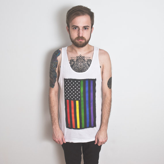 ETSY-Rainbow Pride Tank Top