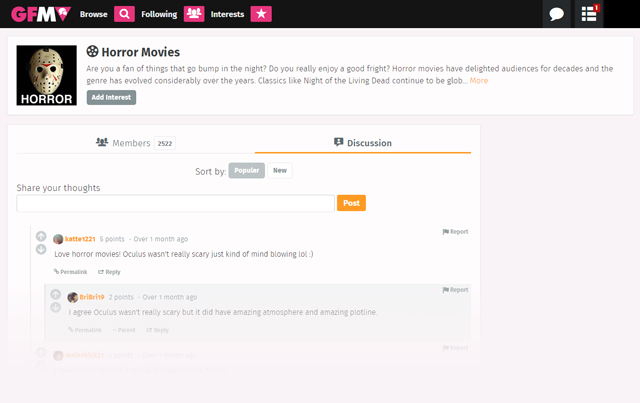 GFM - Interest Discussion