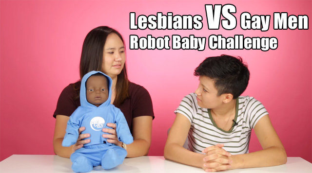 Lesbians VS Gay Men - Robot Baby Challenge